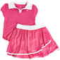 Girls (7-12) RBX 2pc. Short Sleeve Rib Top w/ Collar & Skort Set - image 1