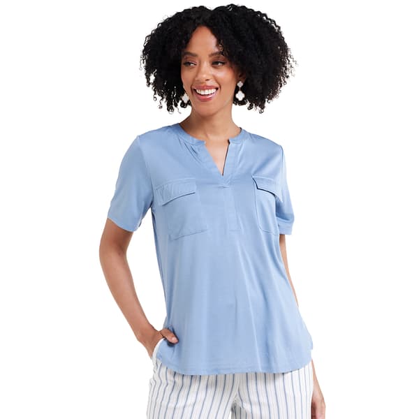 Womens Architect&#40;R&#41; Short Sleeve Knit Flap Pocket Tee - image 