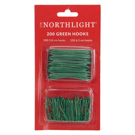 Northlight Seasonal 200ct. Green Ornament Hooks