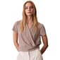 Womens Calvin Klein Short Sleeve Tile Scale Wrap Blouse - image 1