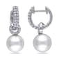 Gemstone Classics&#40;tm&#41; Cubic Zirconia & Pearl Earrings - image 1