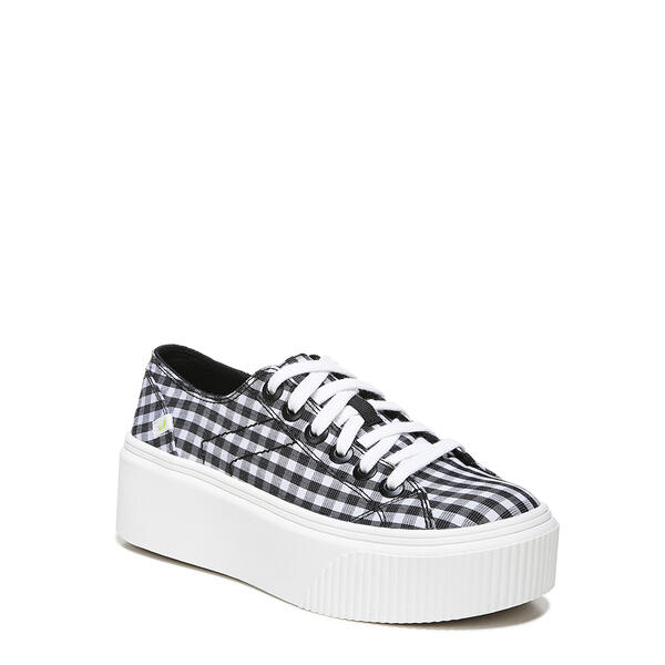 Womens Dr. Scholl&#39;s For Now Gingham Sports Fashion Sneakers - image 