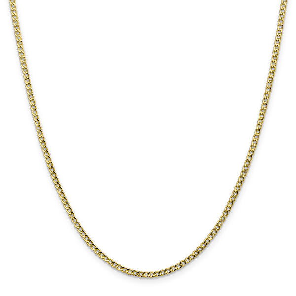 Unisex Gold Classics&#40;tm&#41; 10kt. Gold 2.5mm 16in. Link Chain Necklace - image 