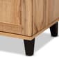 Baxton Studio Glidden Oak Brown Wood 2-Door Shoe Storage Cabinet - image 6