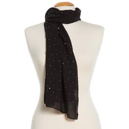 Silver Scarf for Ladies | Womens Scarf in Solid Shiny Silver 
