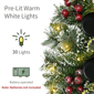 Puleo International 30in. LED Snowy Silverton Pine Centerpiece - image 4