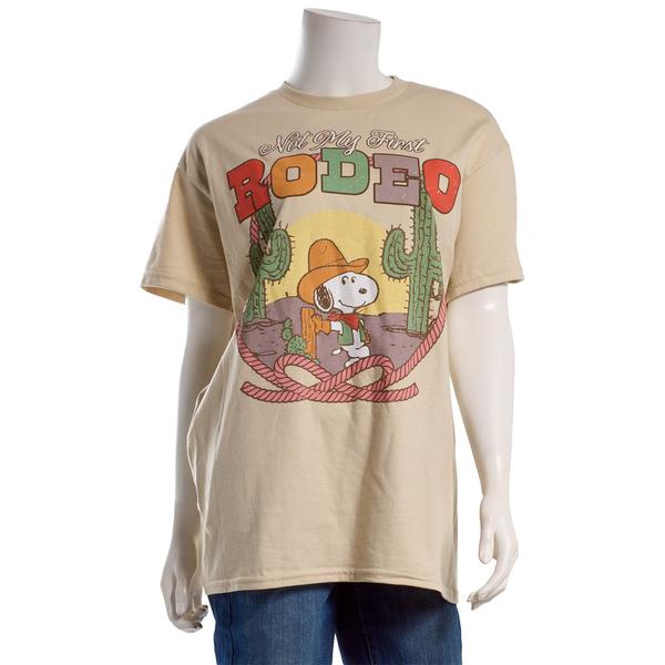 Juniors Hybrid Peanuts™ Snoopy Western Boyfriend Tee