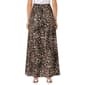 Womens NY Collection Pull On Tie Waist Brown Pelage Maxi Skirt - image 2
