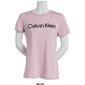 Womens Calvin Klein Performance Logo Short Sleeve Crew Top - image 3