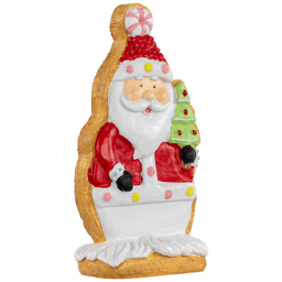 Northlight Gingerbread Santa with Tree Christmas Figurine