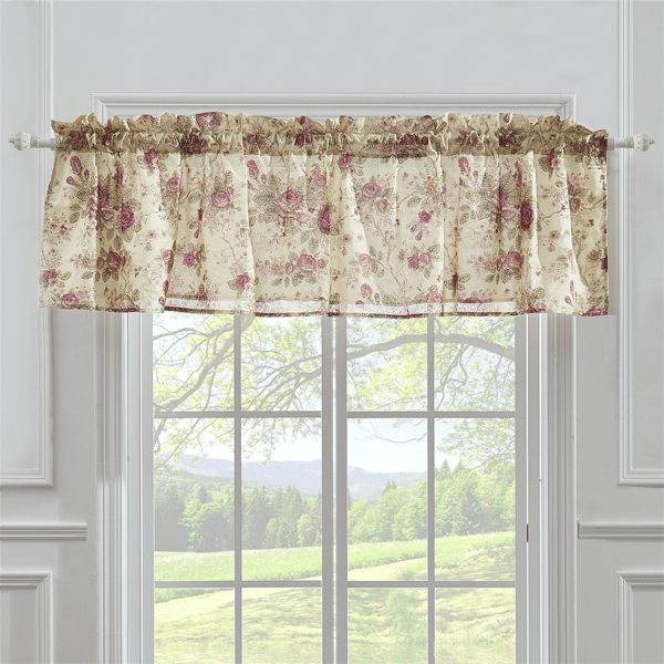 Greenland Home Fashions&#40;tm&#41; Antique Rose Valance - 84x21 - image 