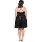 Juniors Plus Emerald Sundae Sequin Cross Back Skater Dress - image 2