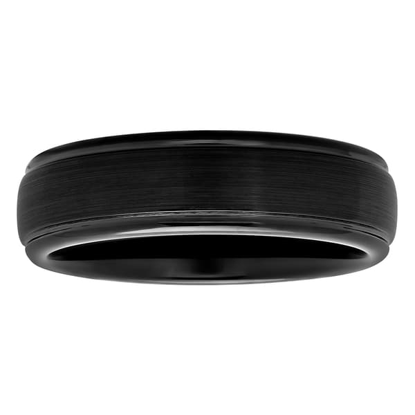 Mens Endless Affection(tm) Black Tungsten Wedding Band - image 