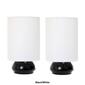 Simple Designs Gemini Mini Touch Table Lamp Set w/Shades-Set of 2 - image 6