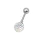 16-Gauge surgical Steel AB Crystal Disco Ball Tragus - image 2