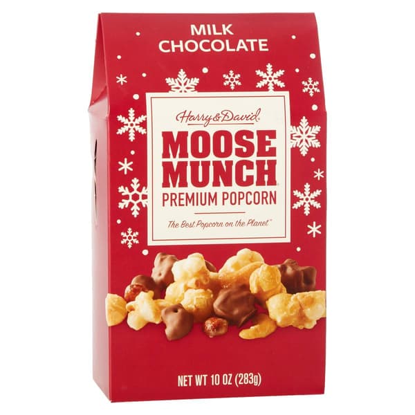 Harry & David 10oz. Holiday Milk Chocolate Moose Munch Gable Box - image 