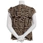 Womens Adrianna Papell Flutter Sleeve V-Neck Large Geo Blouse - image 3
