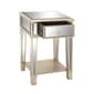 9th & Pike® Beige Wood Glam Inspired Accent Table - image 2