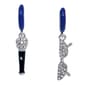 Betsey Johnson Midnight Magic Karaoke Mismatch Charm Earrings - image 2