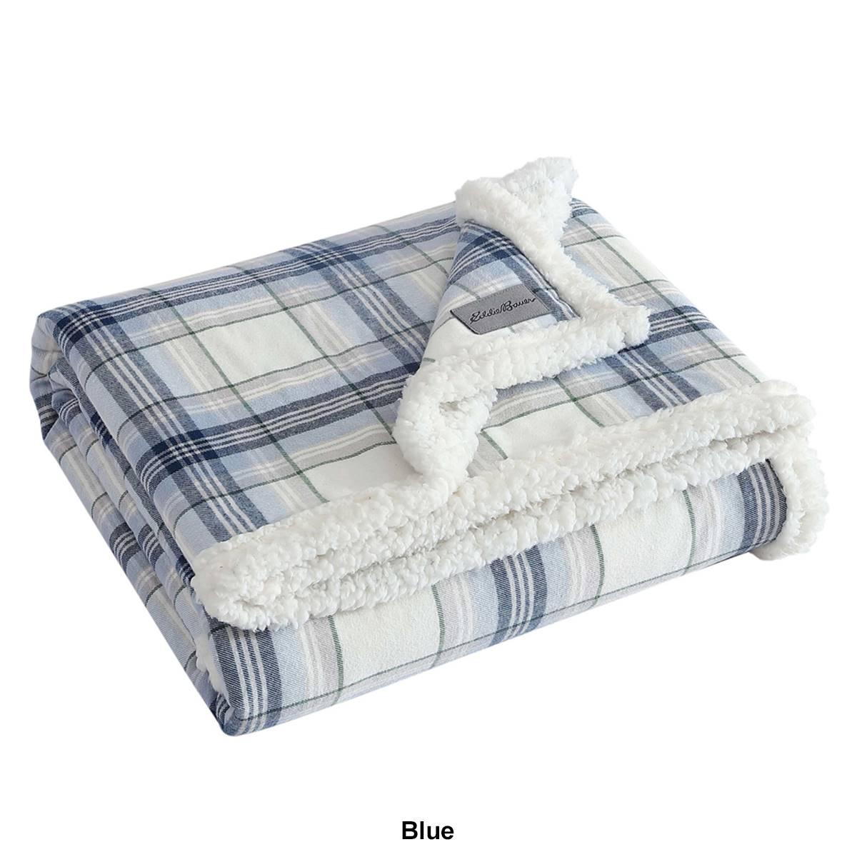 Eddie Bauer Edgewood Plaid Cotton Throw
