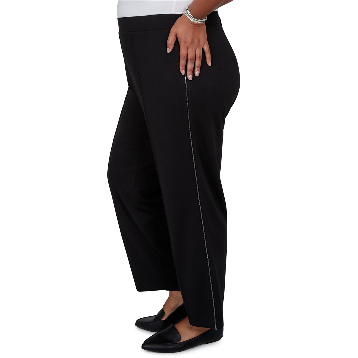 Plus Size Alfred Dunner Weekend Warrior Pull On Straight Pants