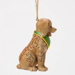 Jim Shore Heartwood Creek Dog Wearing Bandana Christmas Ornament