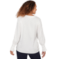 Womens Emaline Golden Nautica Long Sleeve V Neck Leopard Blouse - image 2
