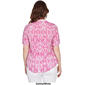 Womens Ruby Rd. Wovens Stand Collar Ikat Casual Button Down - image 2