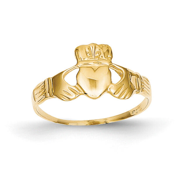 Gold Classics&#40;tm&#41; 14kt. Yellow Gold Claddagh Ring - image 
