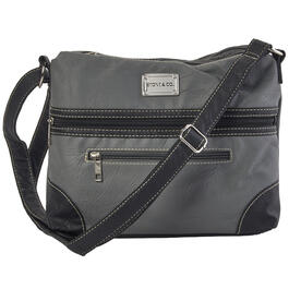 Stone Mountain Shoulder Bag Hampton Multi-Compartment Hobo Black