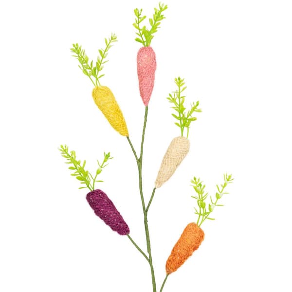 Northlight Seasonal Knitted Carrots Easter Spray