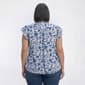 Plus Size Preswick & Moore® Flutter Sleeve Floral Blouse - image 2