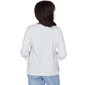 Petite Alfred Dunner Caribbean Blues Dragonfly Floral Blouse - image 2