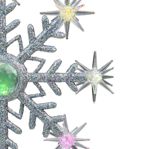 Northlight Seasonal 11in. LED Snowflake Christmas Tree Topper