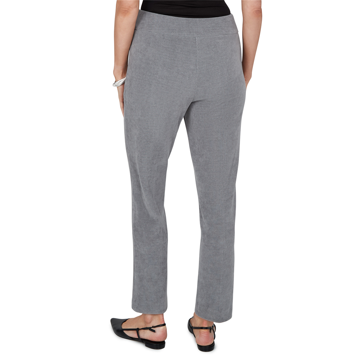 Petite Alfred Dunner Vail Pull On Slim Fit Corduroy Pants