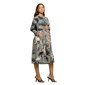 Womens 24/7 Comfort Apparel Floral Midi Maternity Dress - image 2