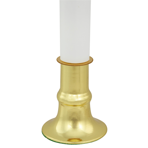 Northlight Single Light Window White & Gold Candle - Set of 4