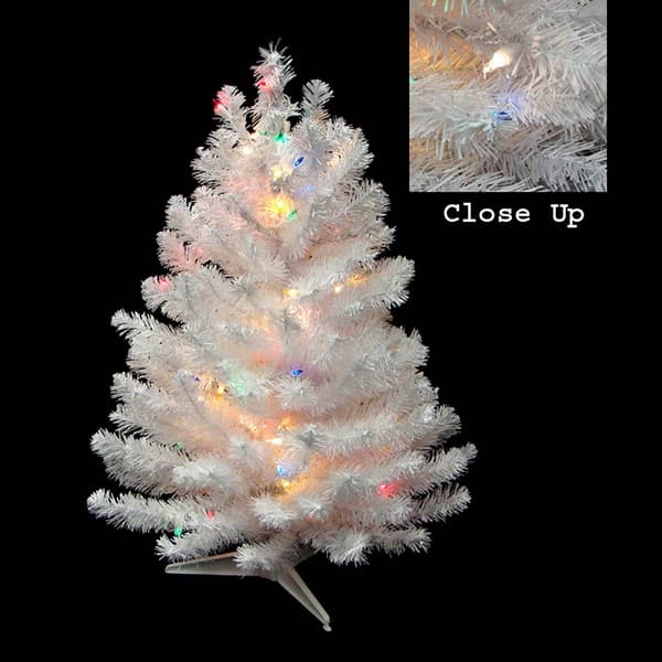 Northlight 18in. Pre-Lit White Artificial Christmas Tree