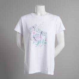 Womens Top Stitch by Morning Sun Dragonfly Dance Tee