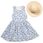 Girls (7-12) Little Lass® Floral Bow Back Dress with Hat - image 2