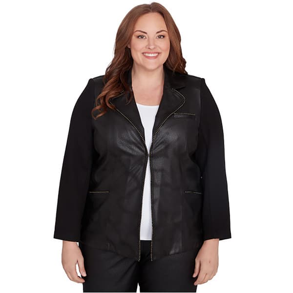 Plus Size Alfred Dunner Rue Rivoli Faux Leather Jacket