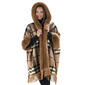 Womens Jones New York Plaid Ruana w/Fringe - image 1