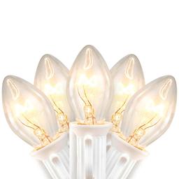 Northlight Seasonal 25ft. Clear C7 Christmas Lights - White Wire