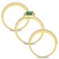 Gemstone Classics&#8482; 10kt. Gold Plated Lab Created Emerald Ring - image 3