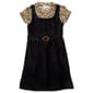 Girls &#40;7-16&#41; Beautees 2Fer Mesh Top Knit Cord Jumper Dress - image 1