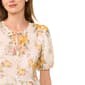 Womens Cece Short Sleeve Double Tie Front Floral Blouse - image 5