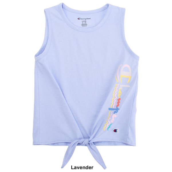 Girls (7-16) Champion® Logo Tie Front Tank Top