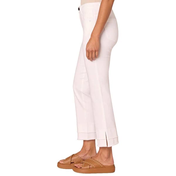 Womens Democracy "Ab"solution® Mid-Rise Fray Hem Flare Jeans