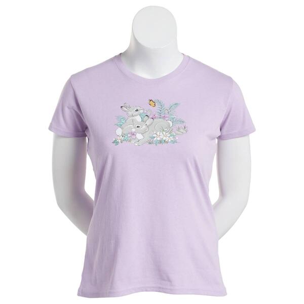 Plus Size Top Stitch by Morning Sun Best Bunnies Tee - image 
