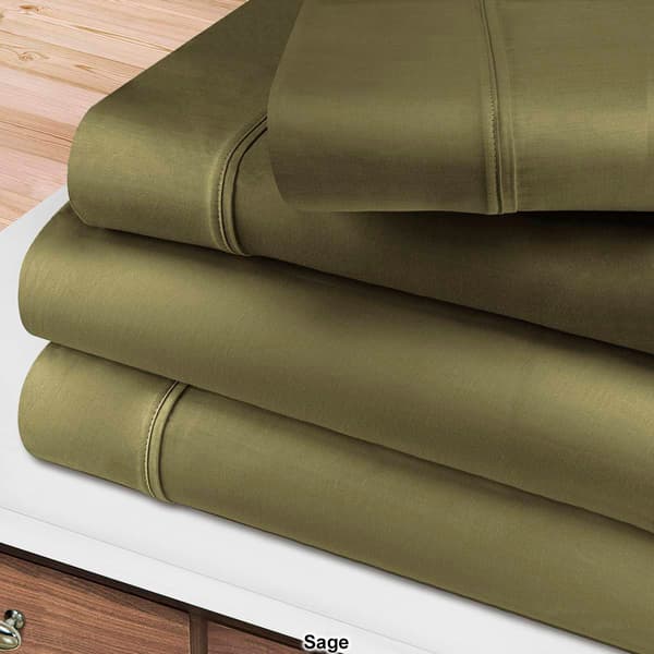 Superior Jiro Solid 400TC Egyptian Cotton Deep Pocket Sheet Set